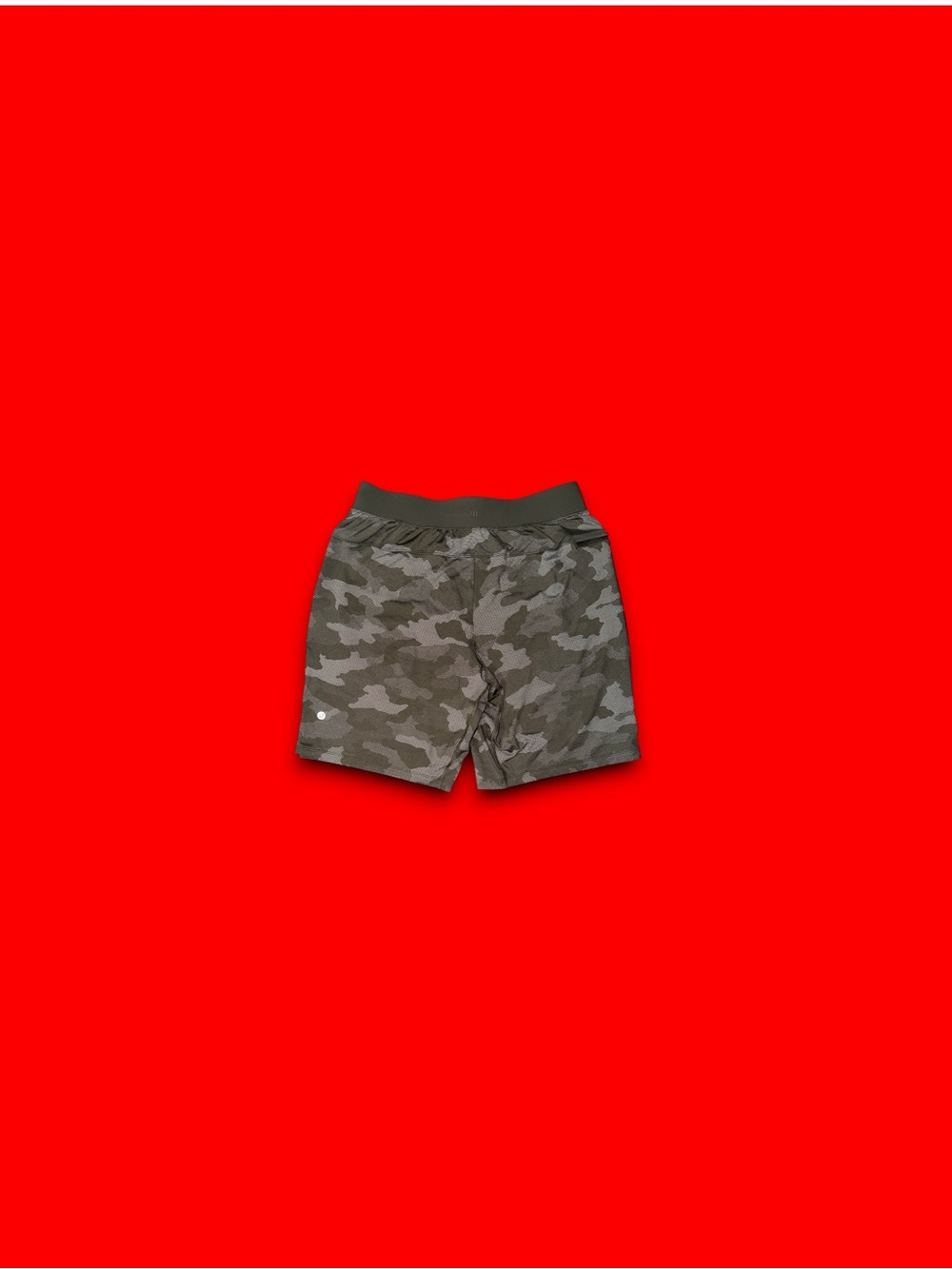 Lululemon T.H.E License To Train Shorts Lined Mens Large Camo Green 6"
